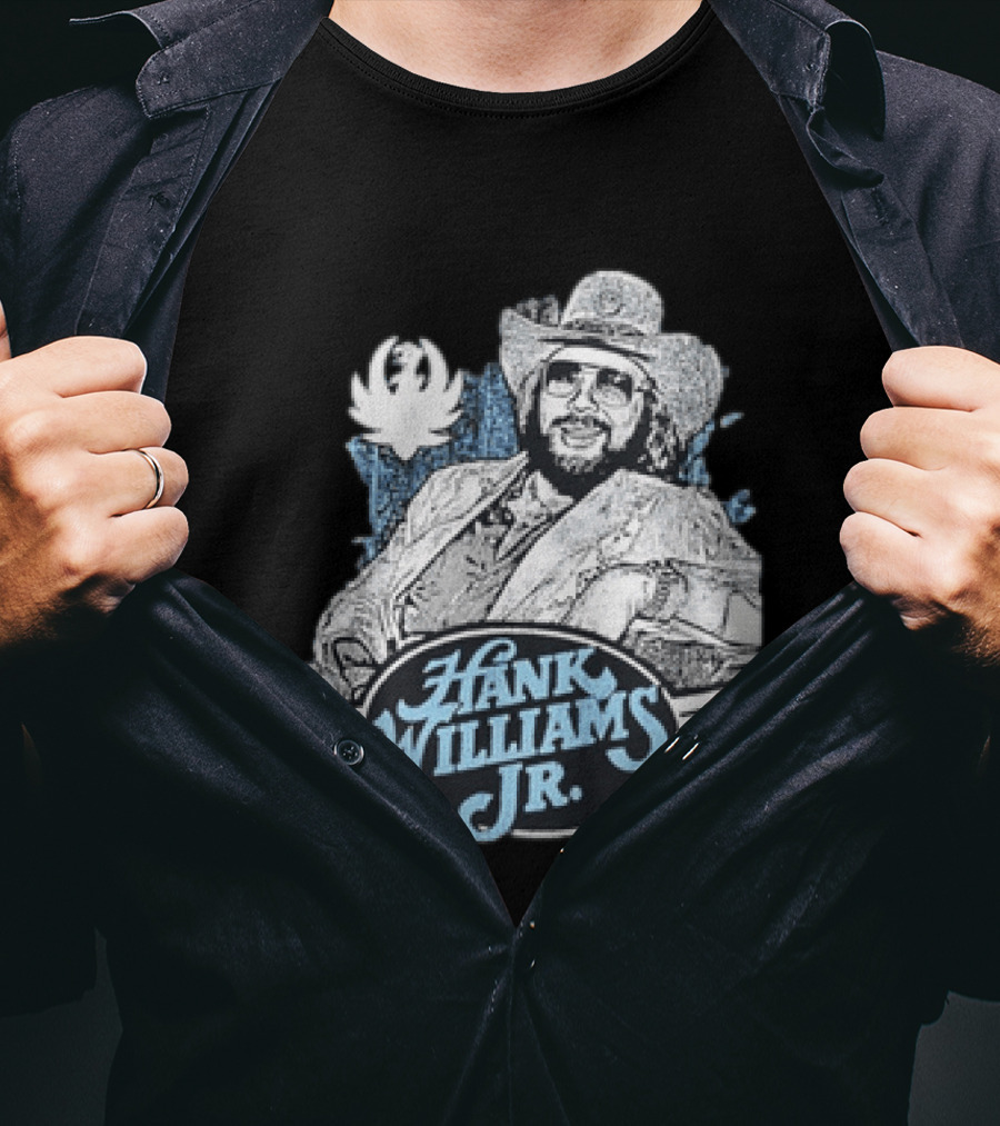 Hank Williams Jr 90s Anniversary Iconic Cowboy T-Shirt