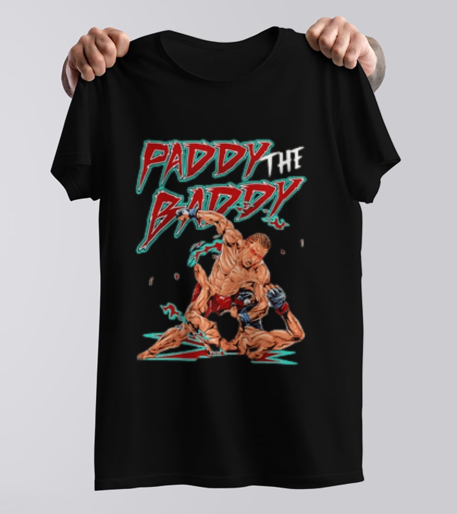 Paddy The Baddy MMA Fighter Action Scene T-Shirt