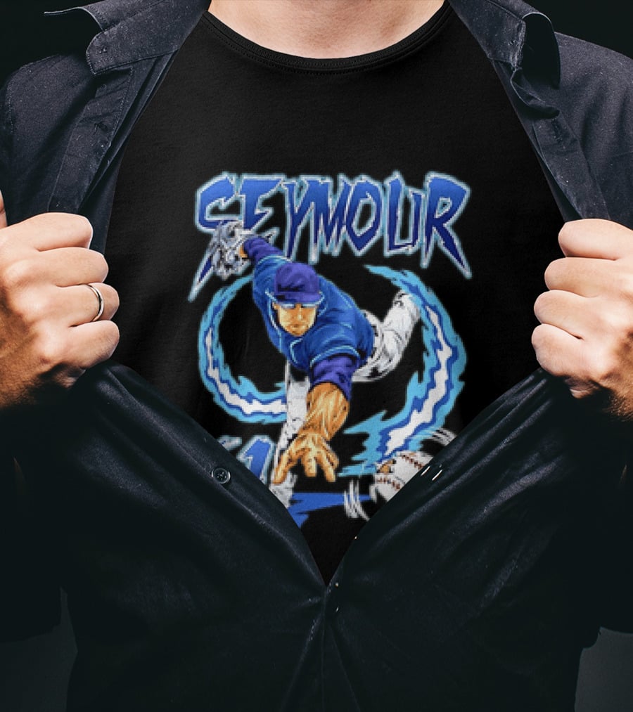 Seymour 61 Pitcher Action Tampa Bay Rays T-Shirt