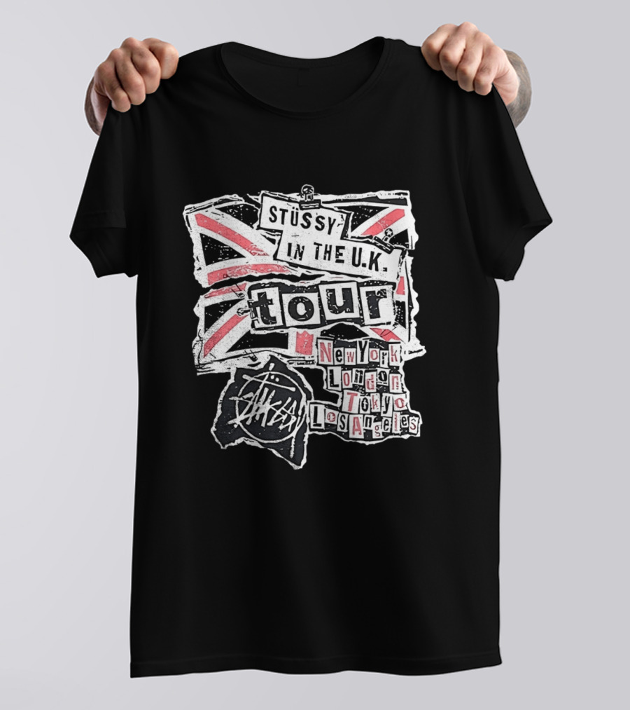 Stussy In The U.K. Tour New York London Tokyo Los Angeles T-Shirt