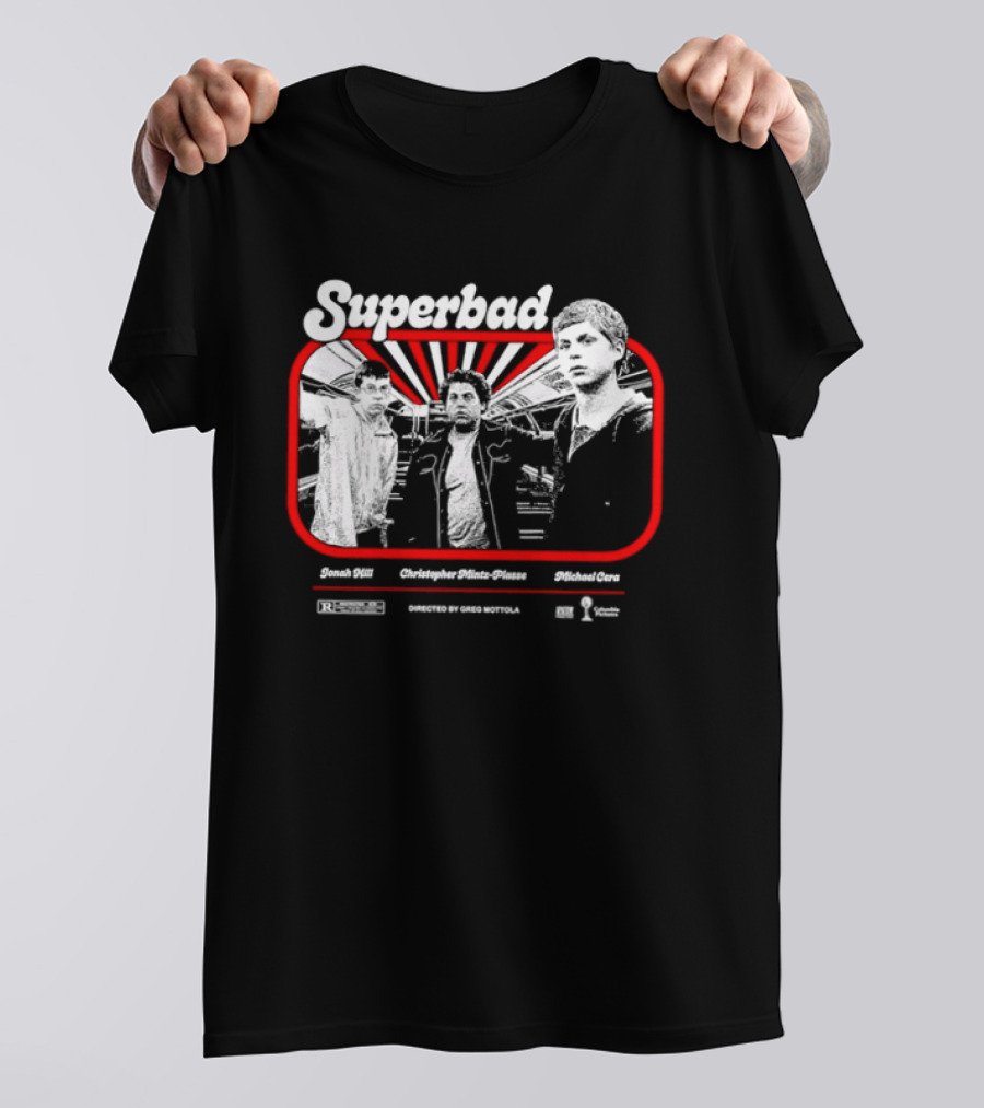 Superbad Movie Jonah Hill Christopher Mintz Plasse Michael Cera T-Shirt