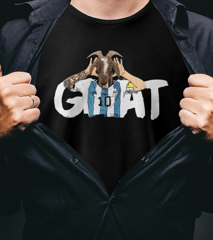 Lionel Messi Goat Argentinian Jersey Goat T-Shirt