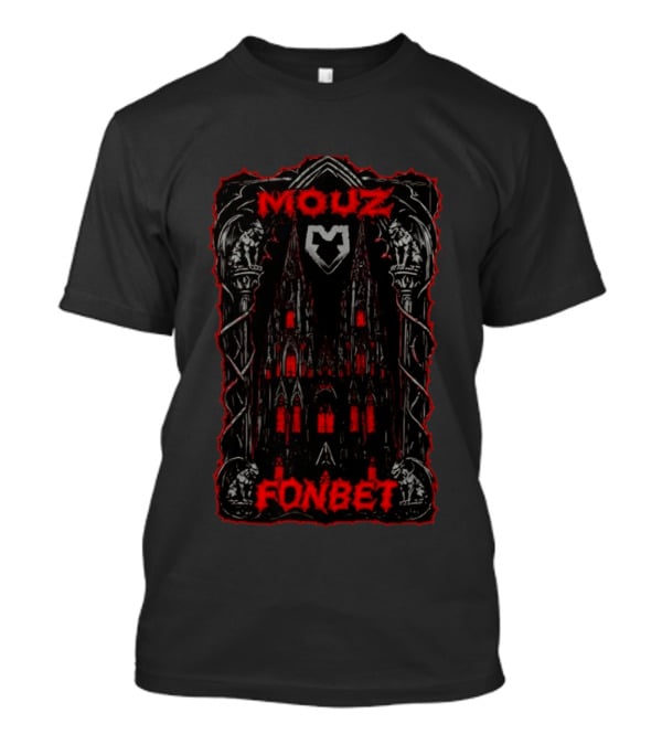 Mouz Fonbet Gothic Cathedral Esports Gargoyle Architecture T-Shirt