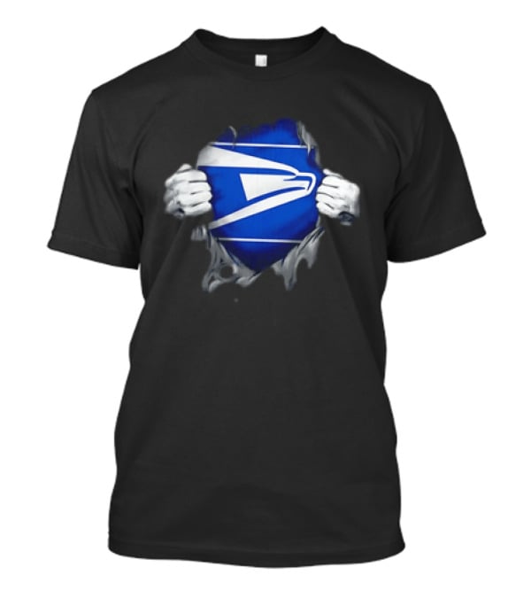 USPS United States Postal Service Eagle Symbol Torn Reveal T-Shirt