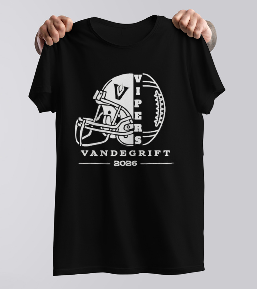 Vandegrift Vipers Football Helmet 2026 T-Shirt