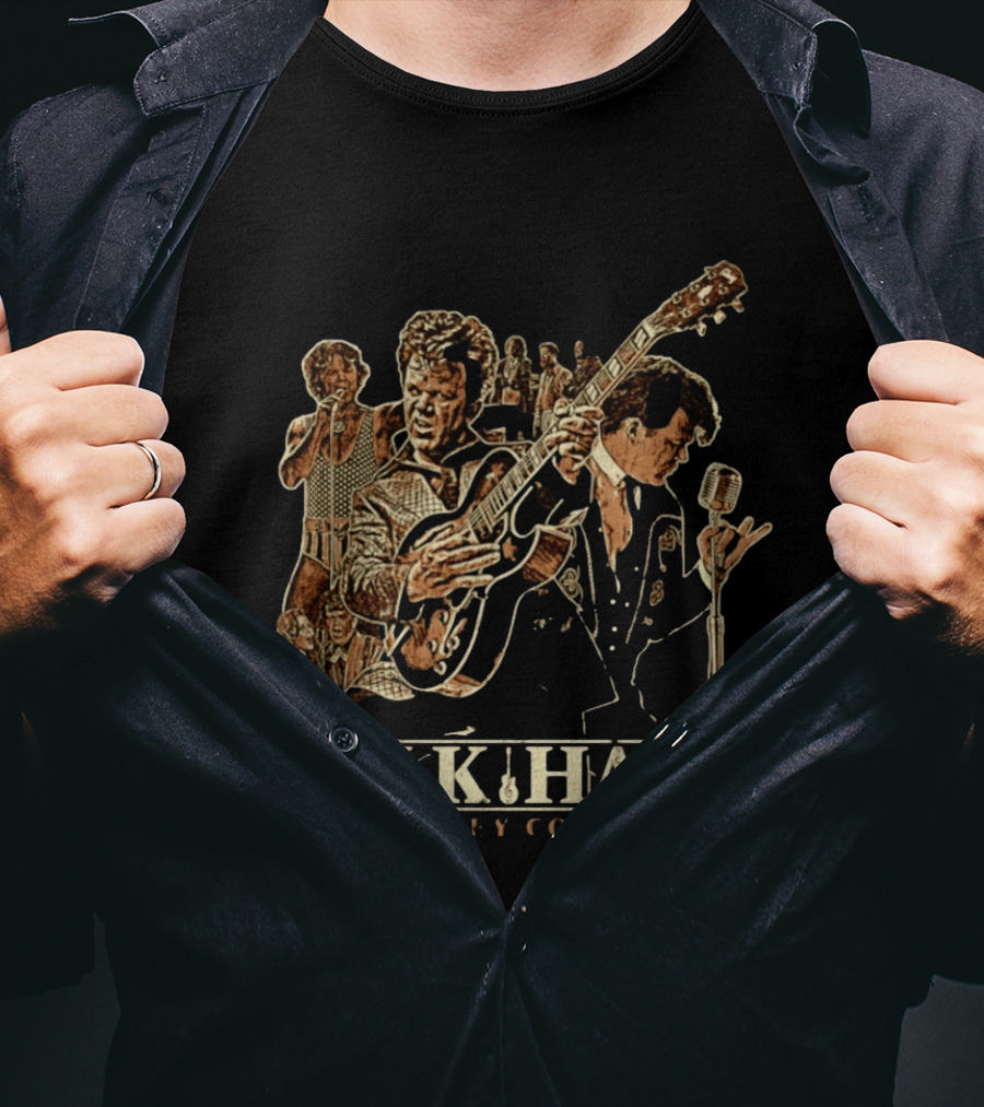 Walk Hard The Dewey Cox Story Collage John C Reilly Guitar Microphone Scene T-Shirt