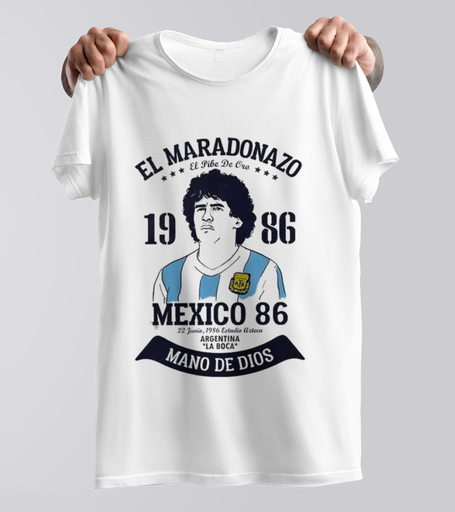 El Maradonazo El Pibe De Oro 1986 Argentina Mano De Dios Mexico 86 T-Shirt