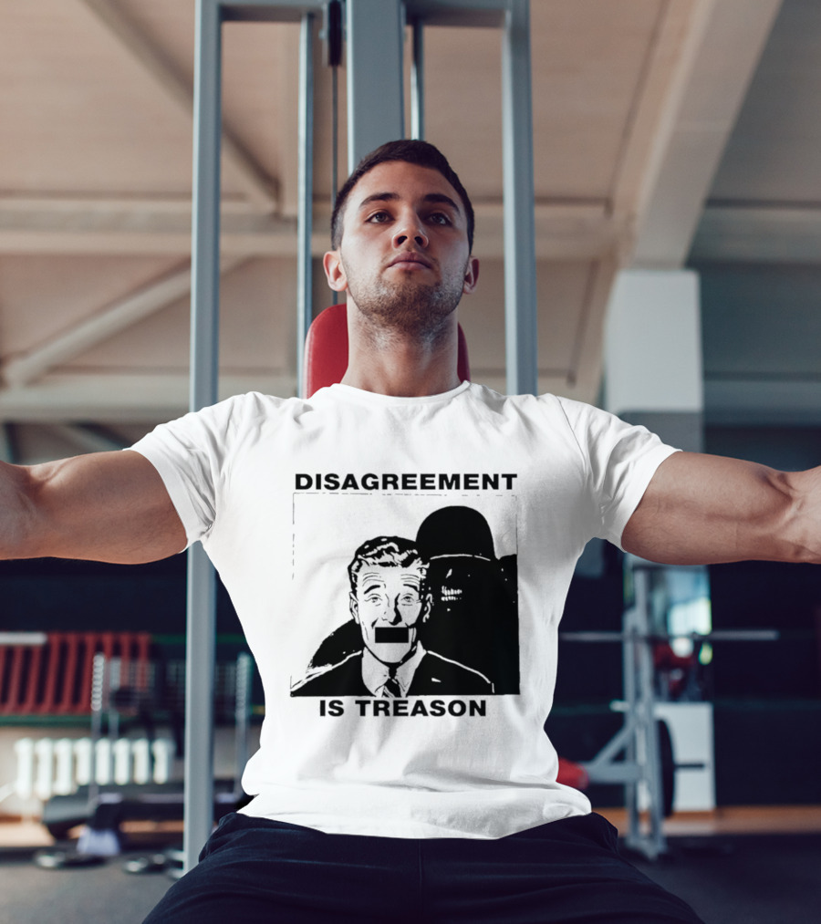 Disagreement Is Treason Retro Dystopian Censorship T-Shirt