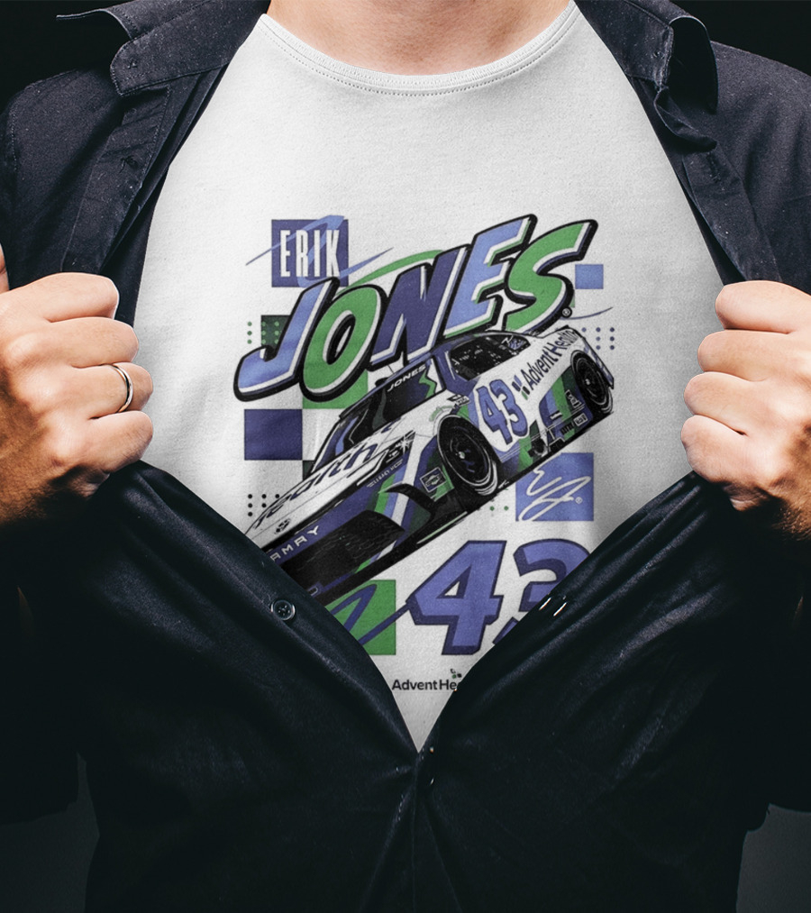 Erik Jones 43 Legacy Motor Club Toyota Camry Racing Team NASCAR T-Shirt