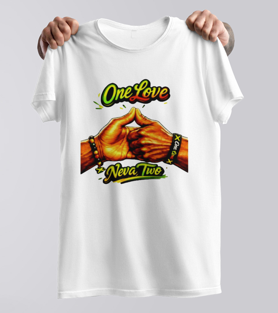 One Love Neva Two Jamaican Unity Gesture T-Shirt