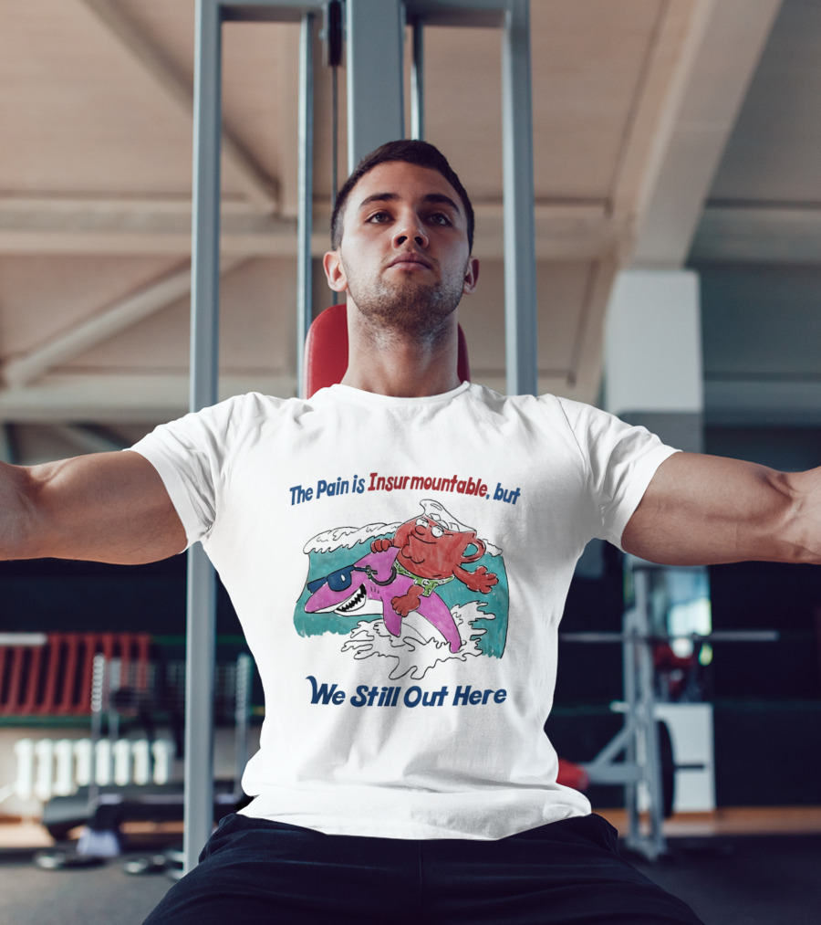 Peter Griffin Kool Aid Man Surfing Shark We Still Out Here T-Shirt