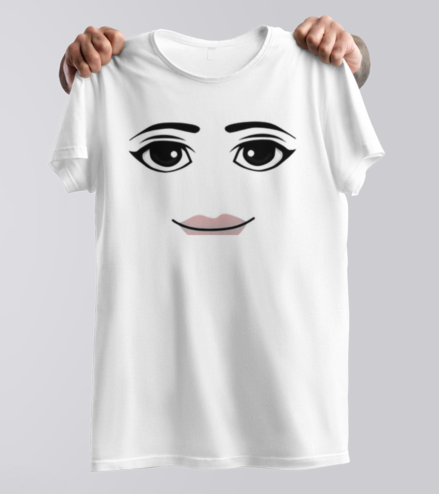Roblox Avatar Face Iconic Girl Gaming T-Shirt