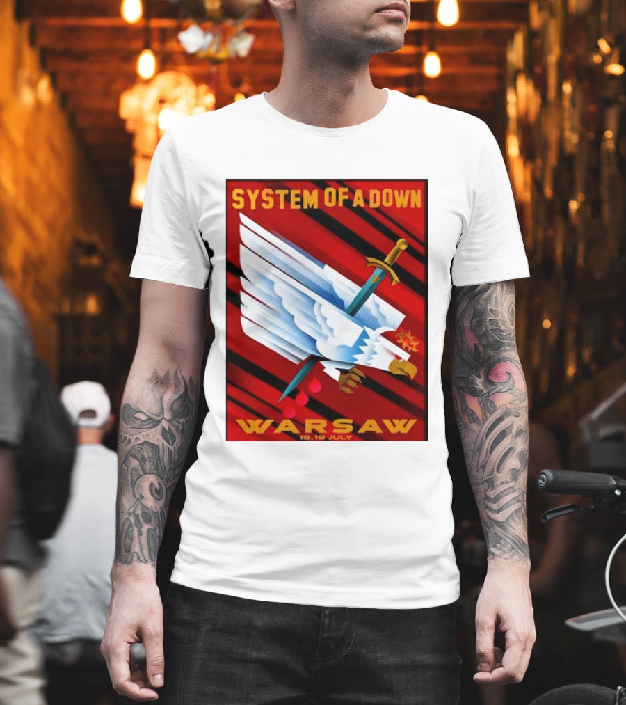 System Of A Down Warsaw Poland 2026 PGE Narodowy 18 19 July Exclusive Venue T-Shirt