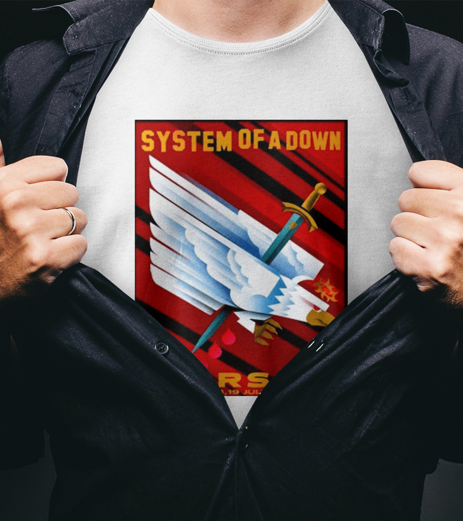 System Of A Down Warsaw Poland 2026 PGE Narodowy 18 19 July Exclusive Venue T-Shirt