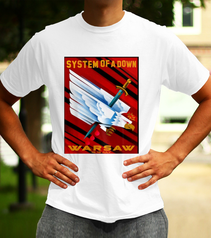 System Of A Down Warsaw Poland 2026 PGE Narodowy 18 19 July Exclusive Venue T-Shirt