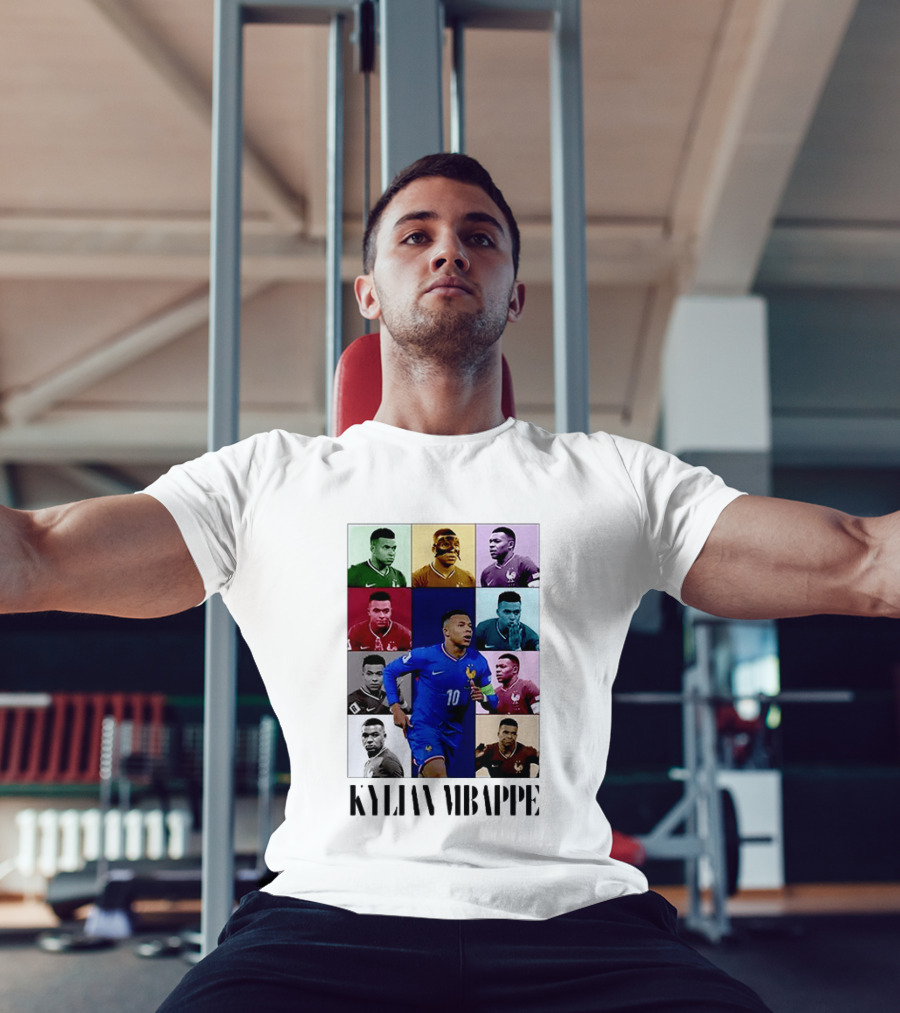Kylian Mbappé France Football The Eras Tour Collage T-Shirt