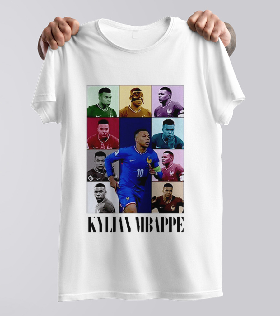 Kylian Mbappé France Football The Eras Tour Collage T-Shirt