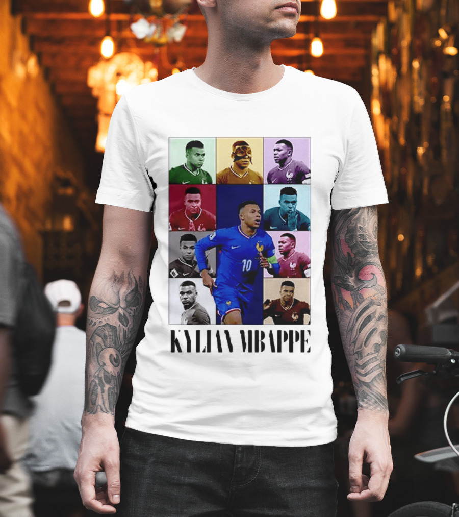Kylian Mbappé France Football The Eras Tour Collage T-Shirt