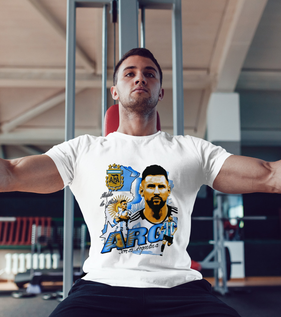 Argentina Lionel Messi Lautaro Martinez AFA Hasta La Gloria Somos Argentina T-Shirt