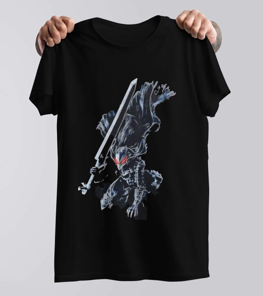 Berserk Guts Berserker Armor Dragonslayer Sword Action Pose T-Shirt