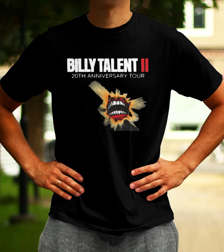 Billy Talent II 20th Anniversary Explosive Artwork Tour 2026 T-Shirt