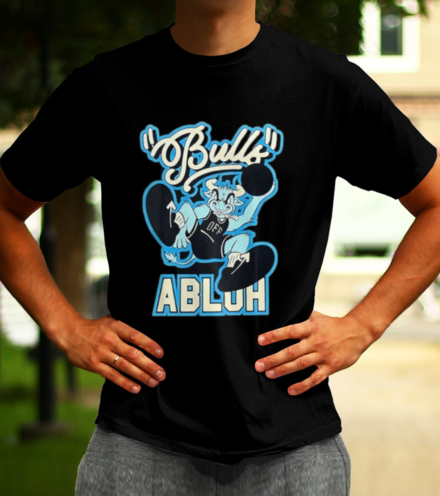 Off White Bulls Abloh Cartoon Basketball T-Shirt