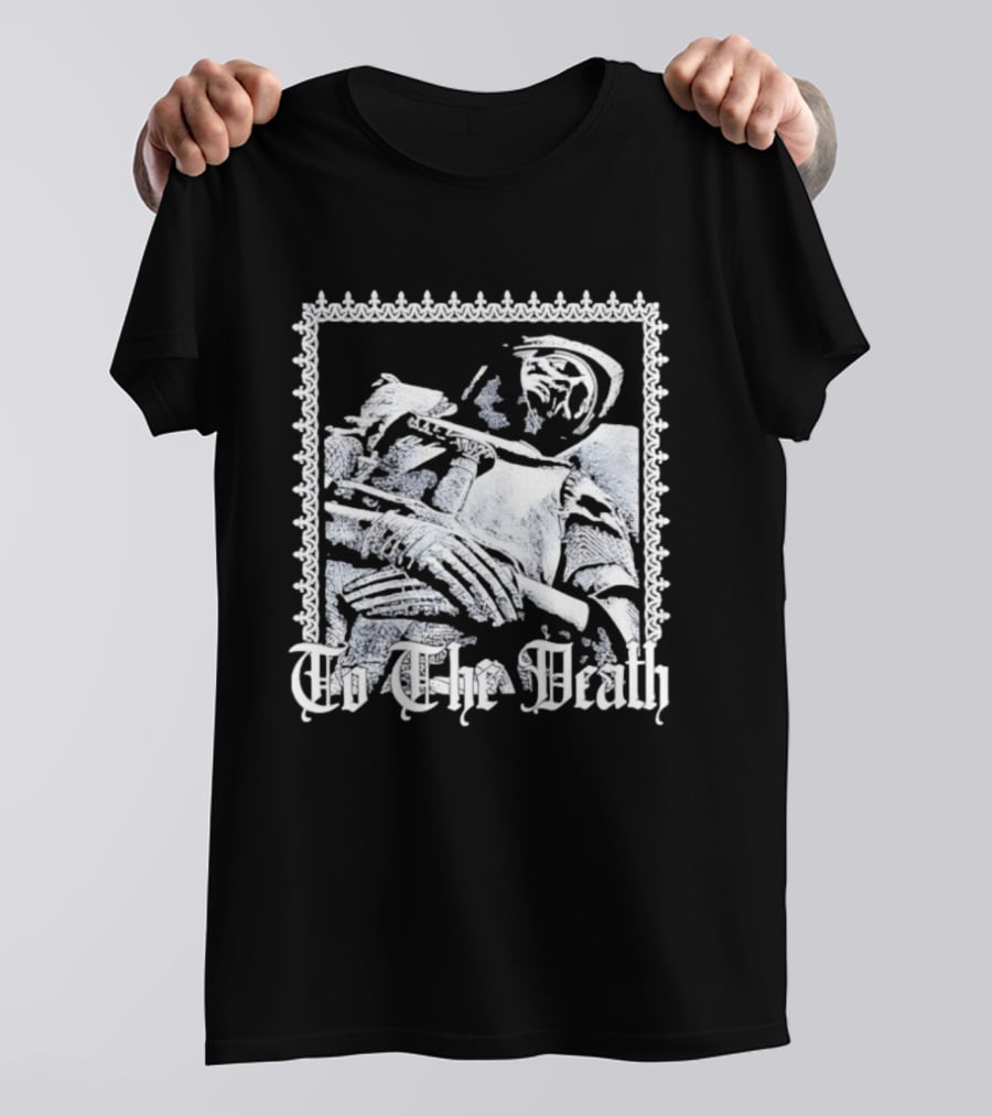 Effigy Of A Fallen Knight To The Death Metal Band Black T-Shirt