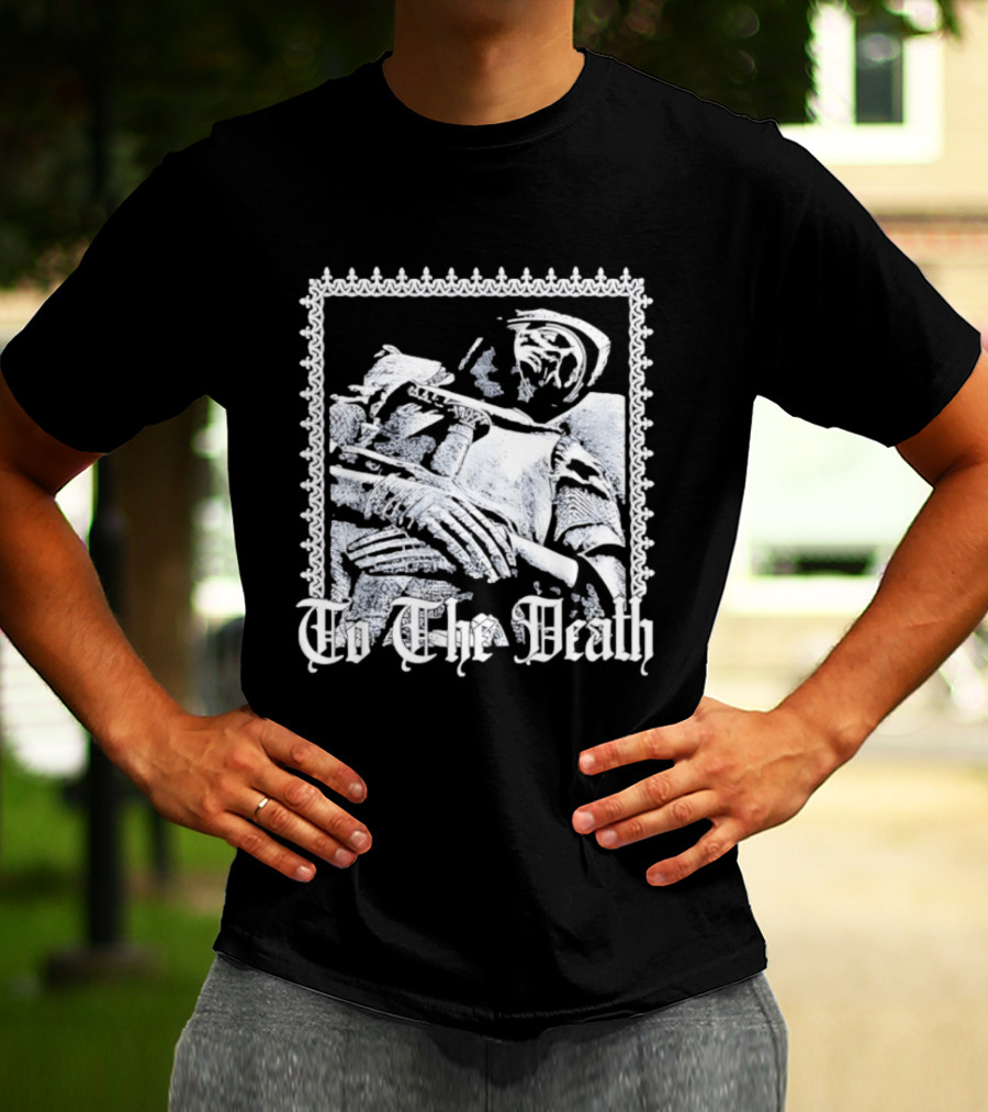 Effigy Of A Fallen Knight To The Death Metal Band Black T-Shirt