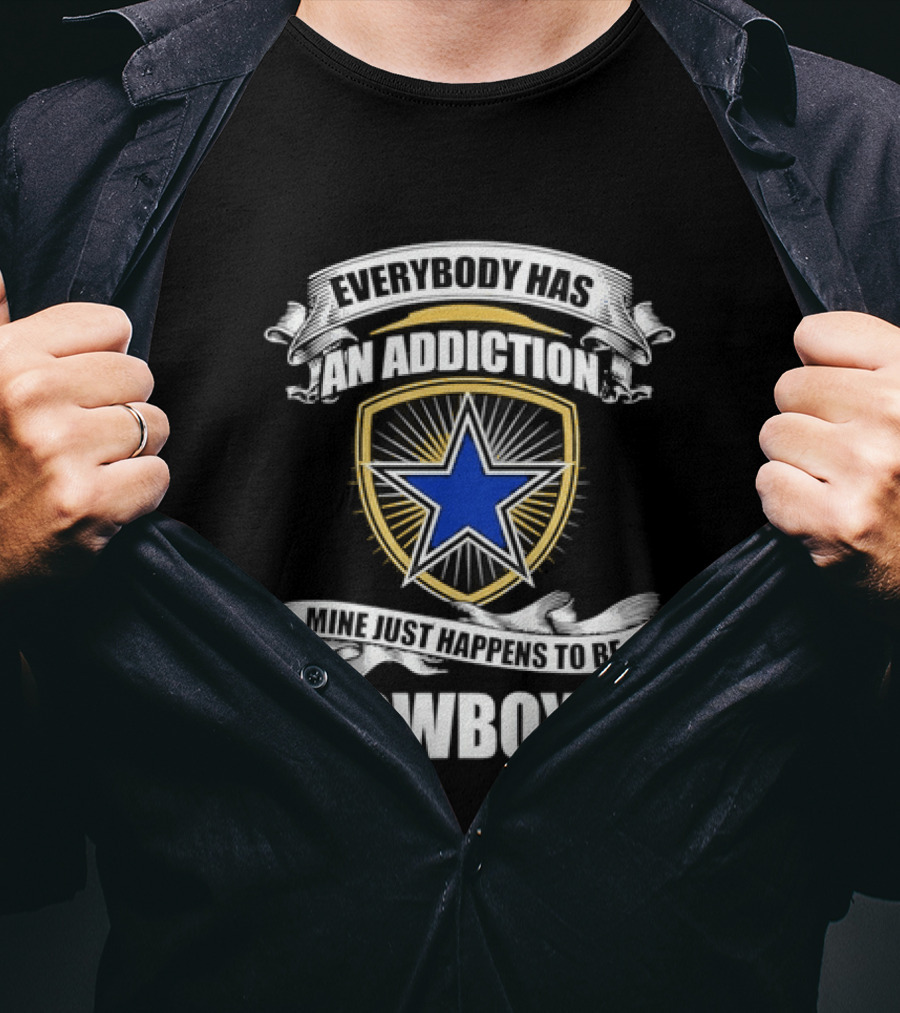 Dallas Cowboys Addiction Star Emblem Fans T-Shirt