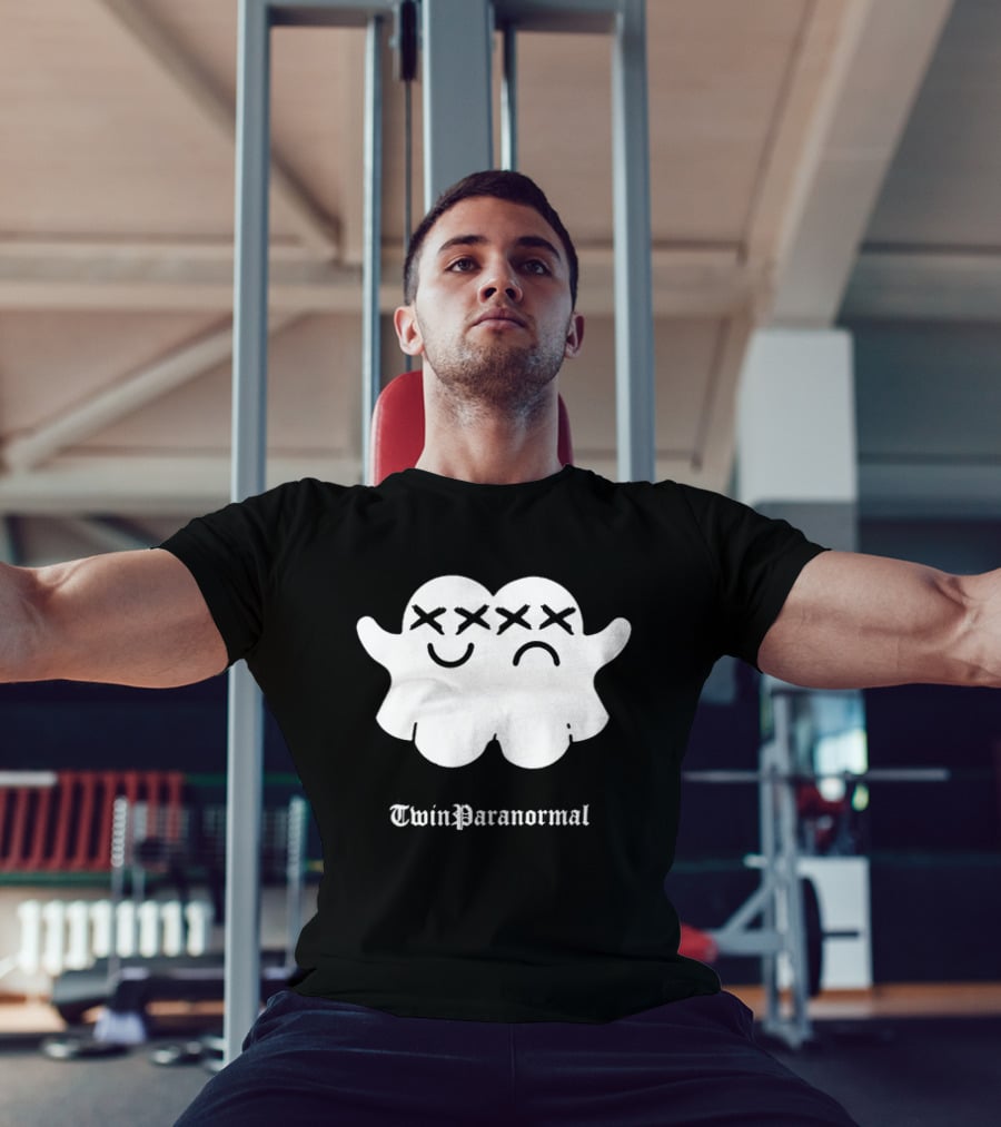 Twin Paranormal Ghost Duo Spooky Matching Spirits T-Shirt