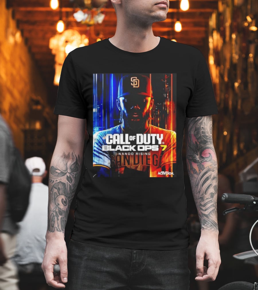 Call Of Duty Black Ops 7 Nando Rising San Diego SD Cap T-Shirt