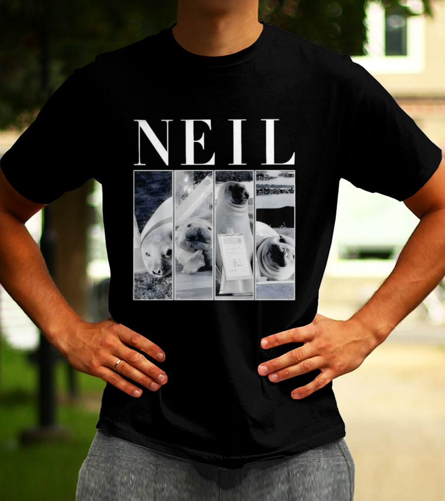 Neil The Seal Animal Meme Funny Seal Faces T-Shirt