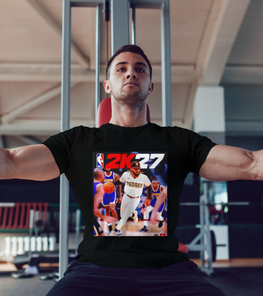 San Diego Padres NBA 2K27 Crossover Concept With Basketball Action T-Shirt