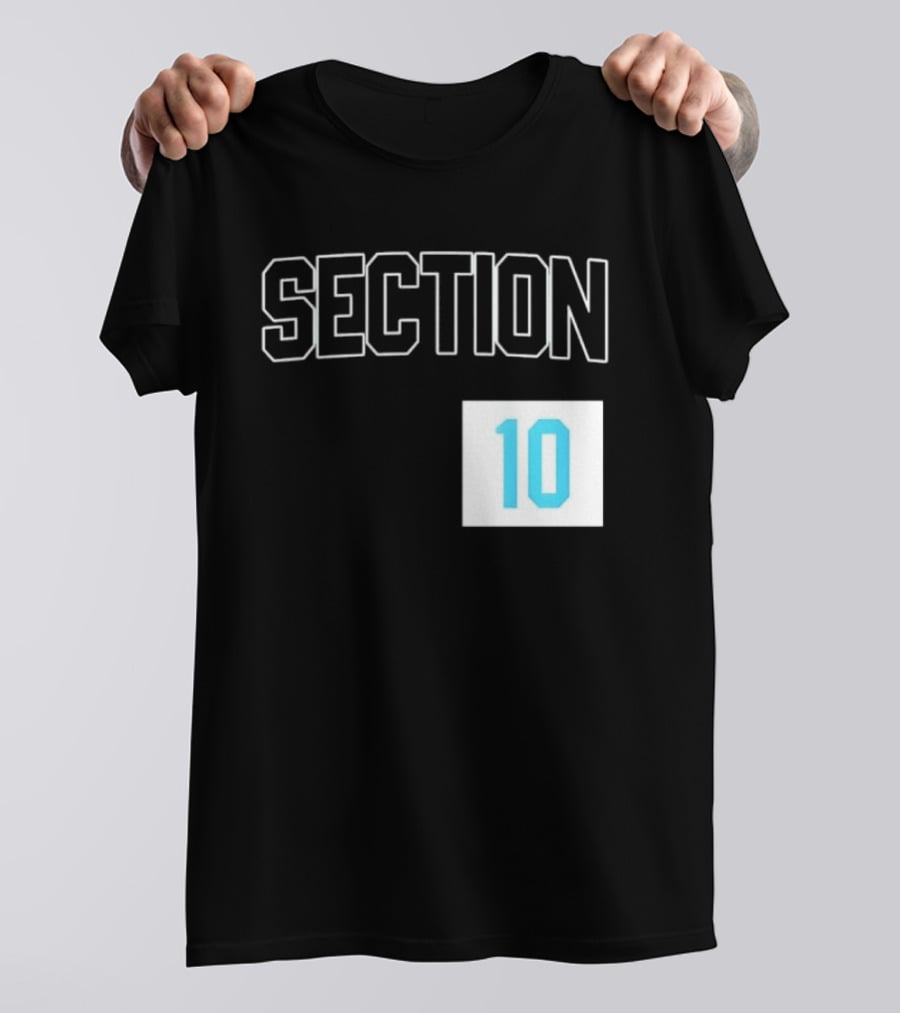 Section 10 Carolina Hurricanes Hockey Fan Gear T-Shirt