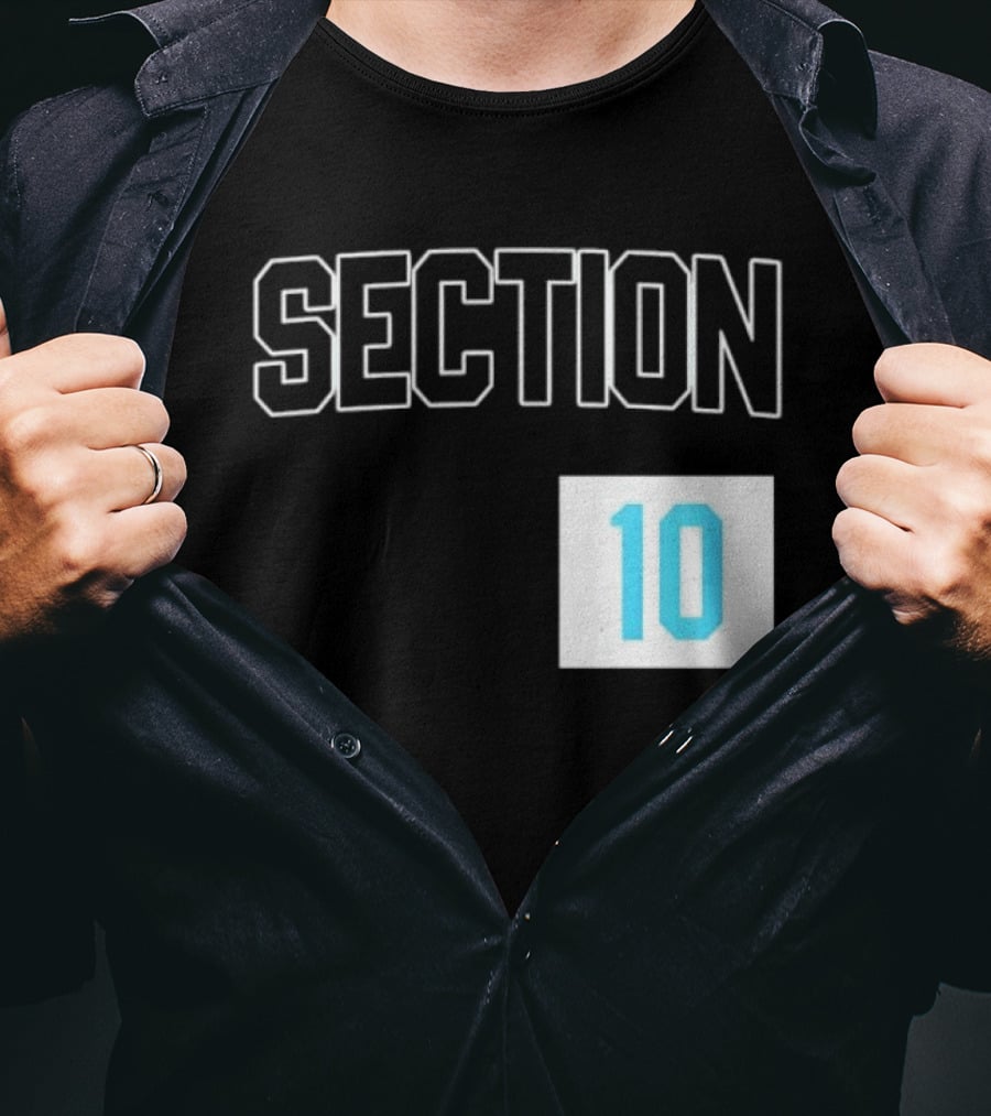 Section 10 Carolina Hurricanes Hockey Fan Gear T-Shirt