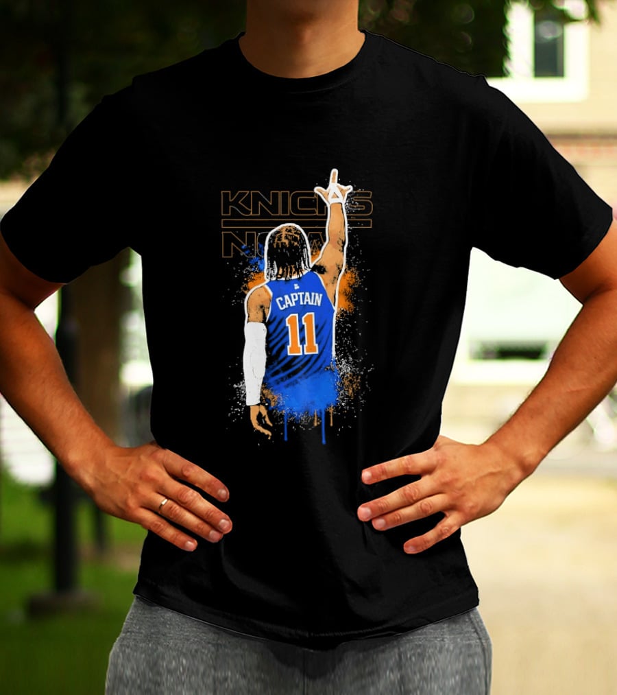 Captain 11 Knicks Now Basketball T-Shirt