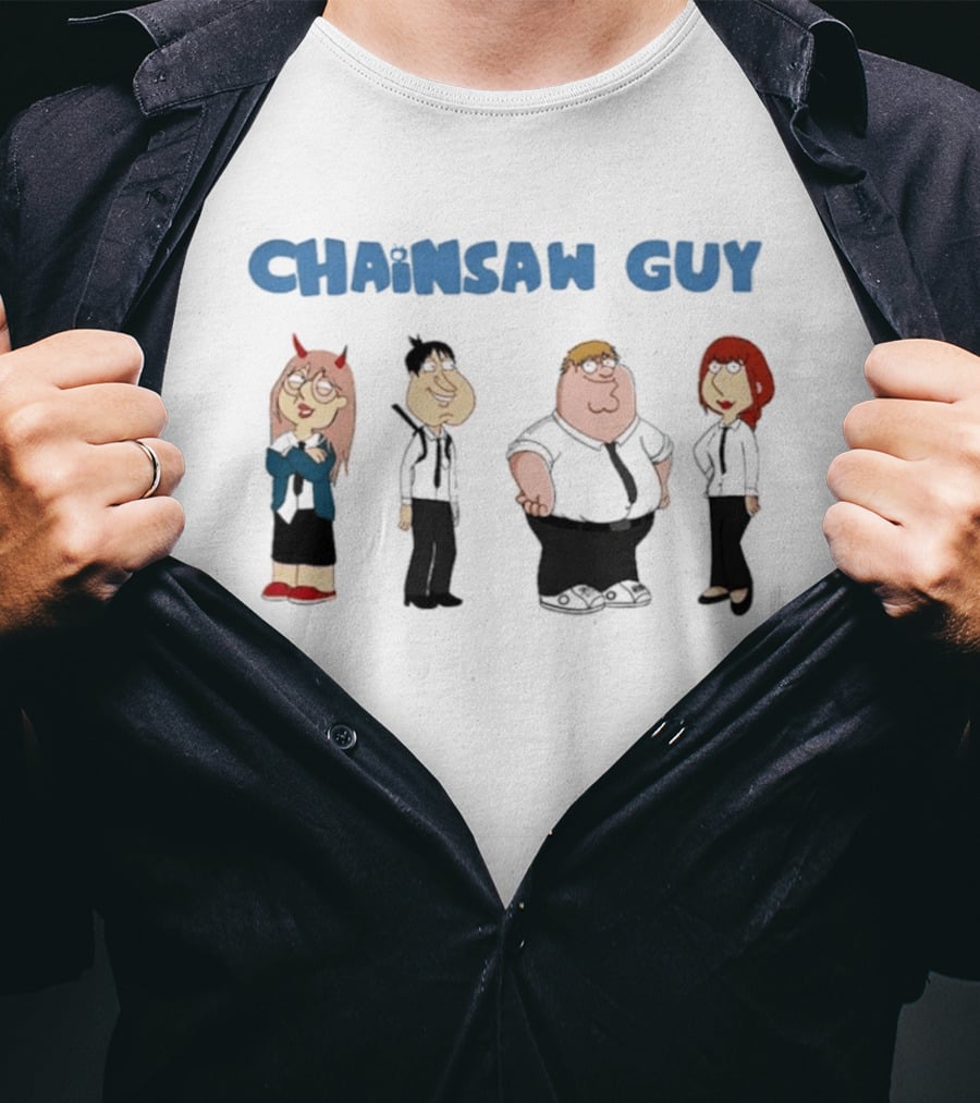 Chainsaw Guy Family Character Mashup Chainsaw Man T-Shirt