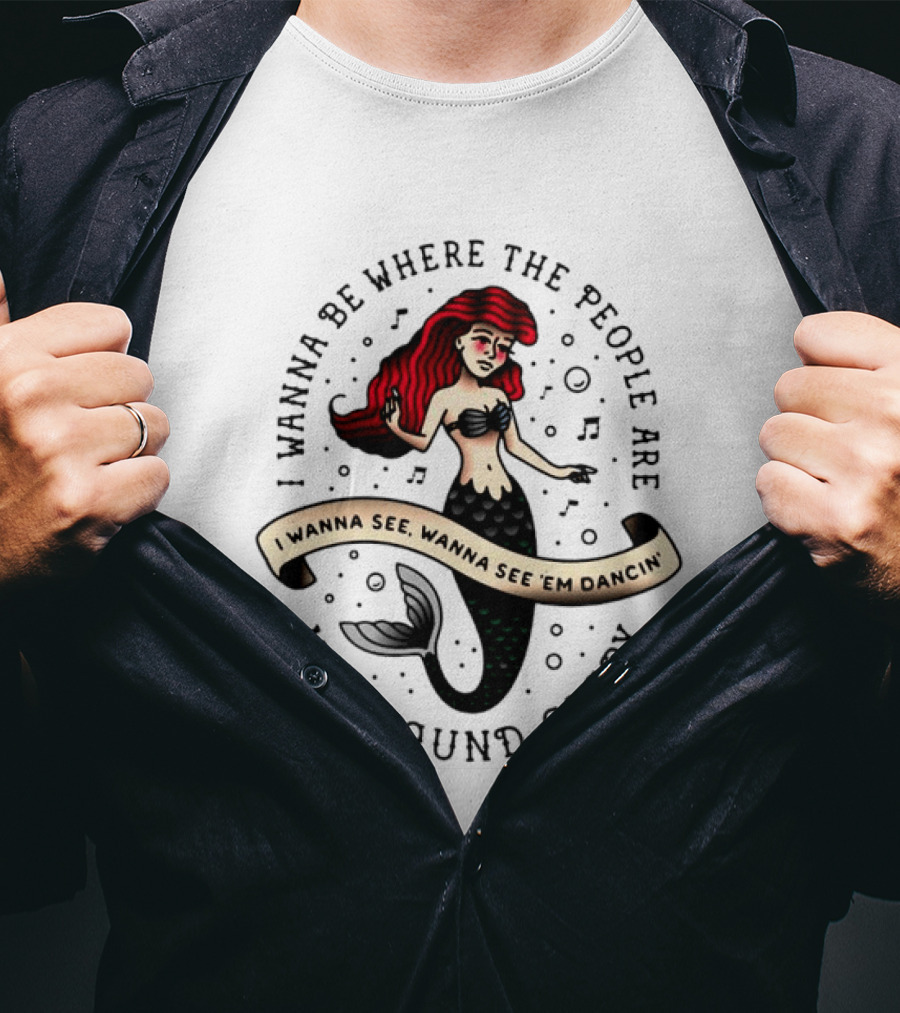 New Found Glory I Wanna Be Where The People Are Mermaid T-Shirt