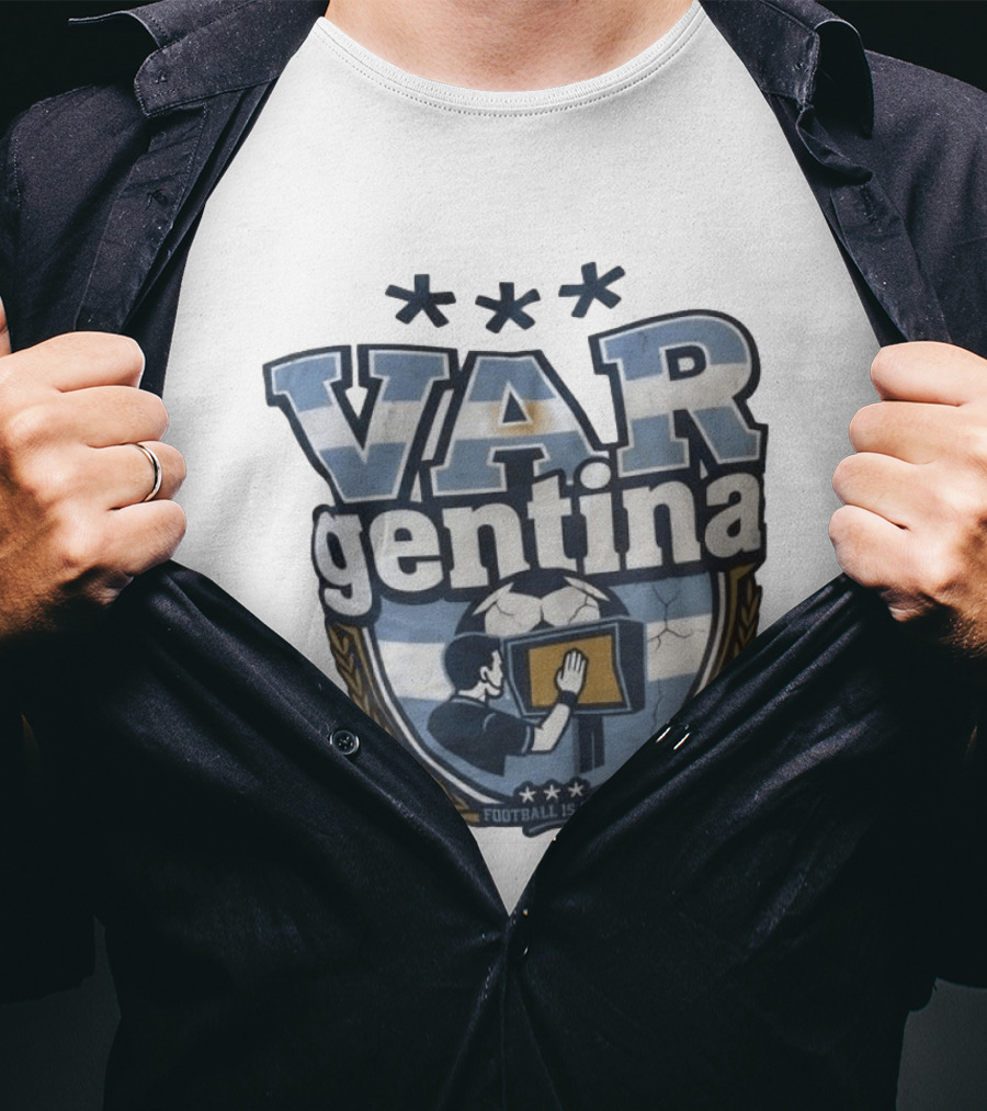 VAR Gentina Football Is Fixed Soccer Crest T-Shirt