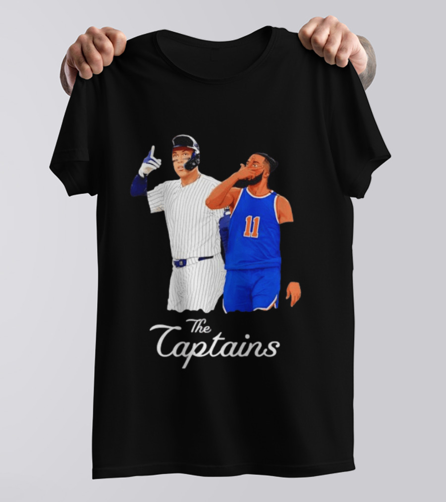 Aaron Judge New York Yankees Jalen Brunson New York Knicks The Captains T-Shirt