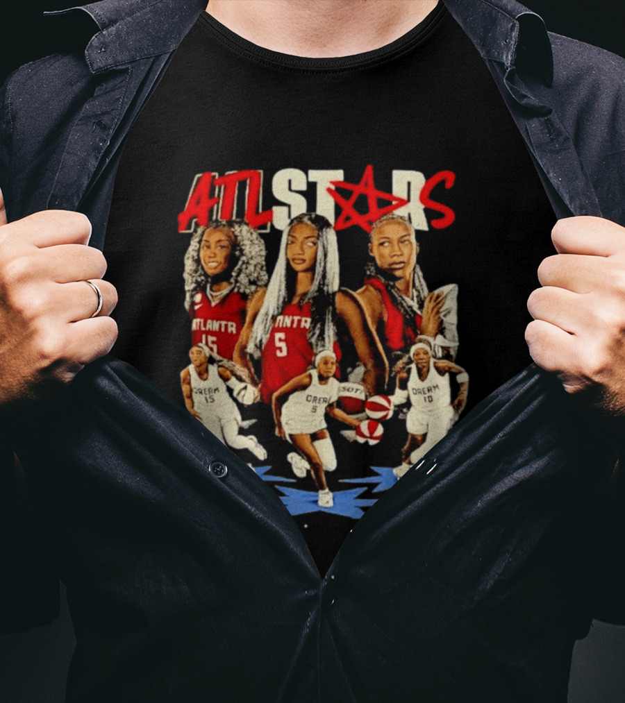 ATL Stars Allibha Gray Anbel Reese Ruvne Noward Atlanta Dream Basketball Bootleg T-Shirt
