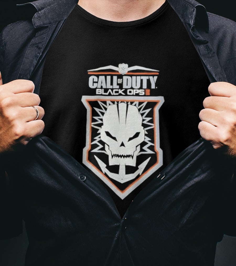 Call Of Duty Black Ops II Skull Shield T-Shirt