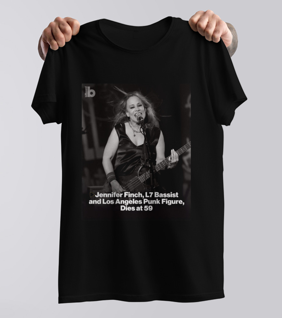 Jennifer Finch L7 Bassist Los Angeles Punk Icon Dies At 59 T-Shirt