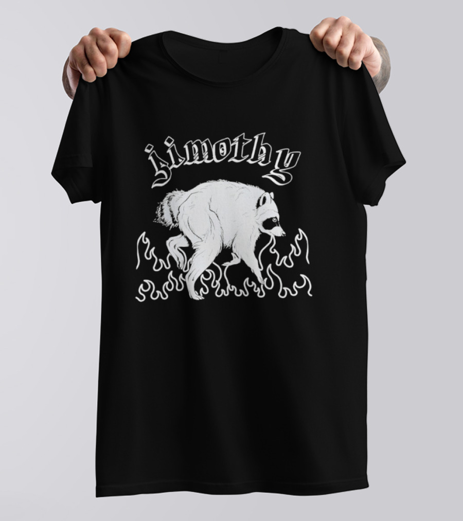 Jimothy Raccoon Flame Illustration Halloween 2026 T-Shirt