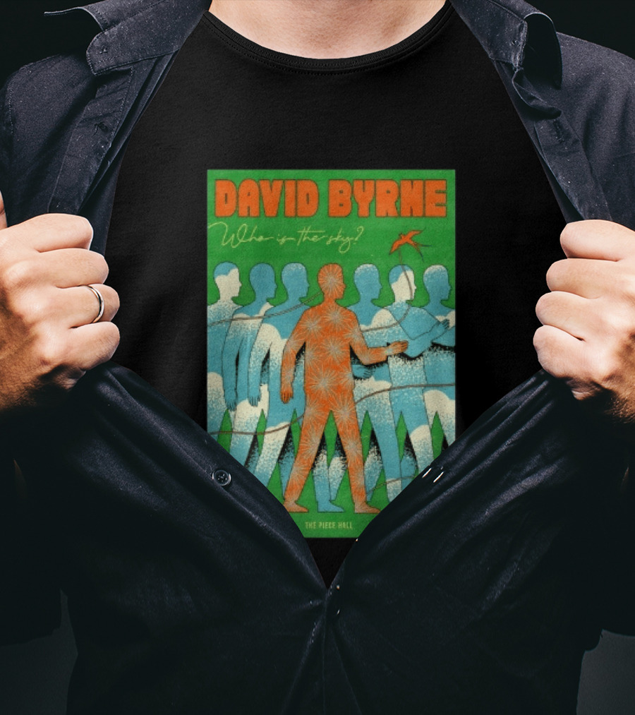 David Byrne Who Is The Sky Tour The Piece Hall Halifax UK July 18 2026 T-Shirt