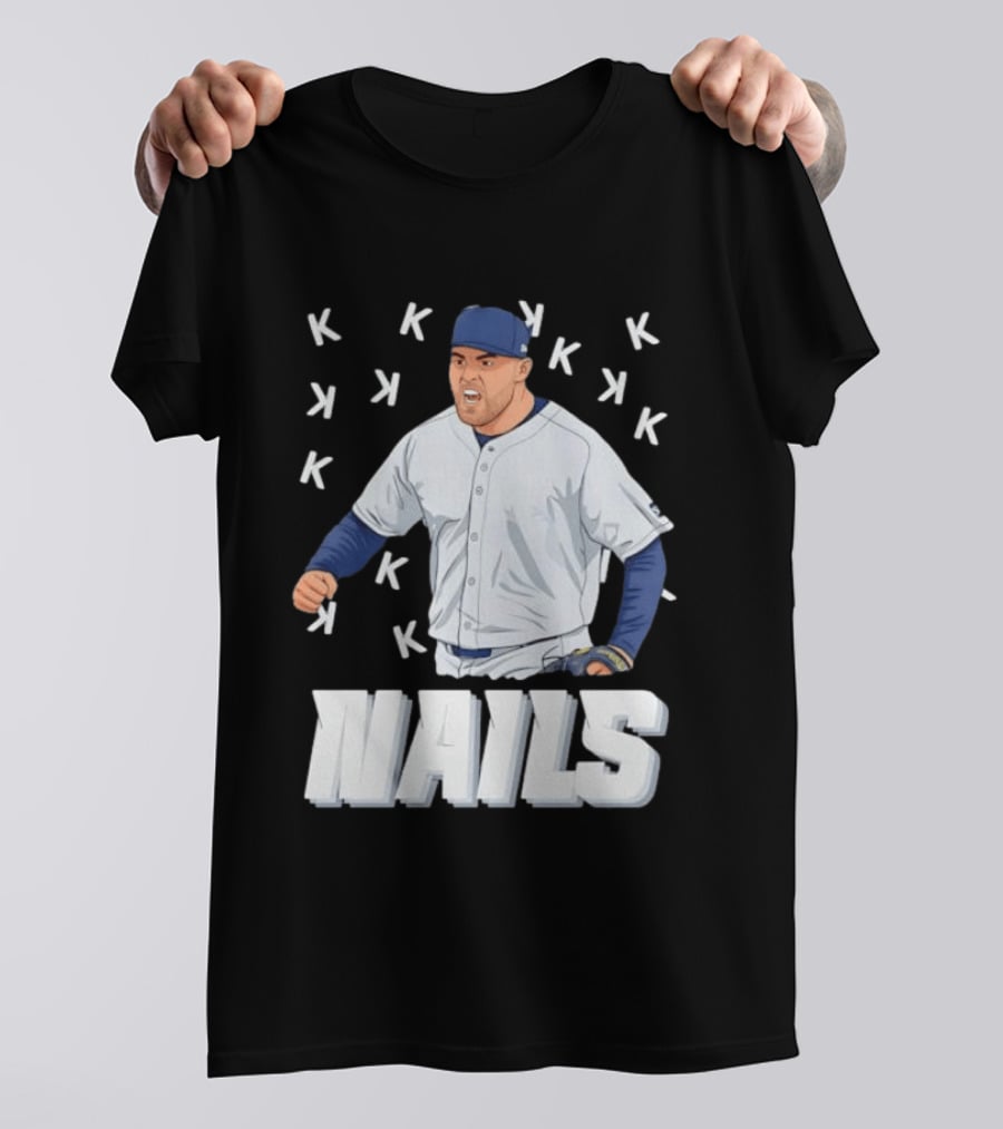 Logan Gilbert Strikeout Pitcher Seattle Mariners NAILS Baseball Fan T-Shirt