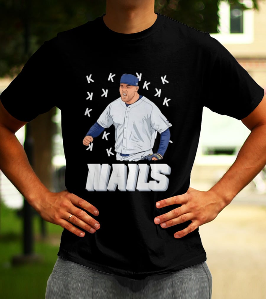 Logan Gilbert Strikeout Pitcher Seattle Mariners NAILS Baseball Fan T-Shirt