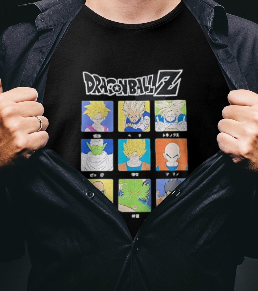 Dragon Ball Z Gohan Vegeta Trunks Piccolo Goku Krillin Tien Shenron Yamcha Anime Characters T-Shirt