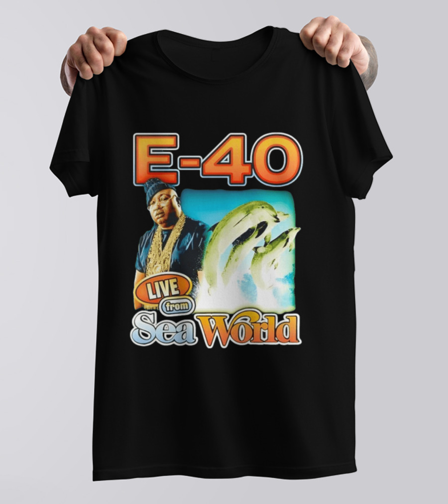 E 40 Live From Sea World With Dolphins T-Shirt