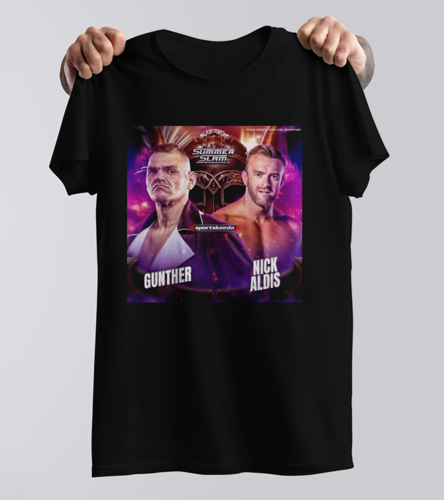 SummerSlam 2026 Gunther Vs Nick Aldis WWE Minneapolis Showdown T-Shirt